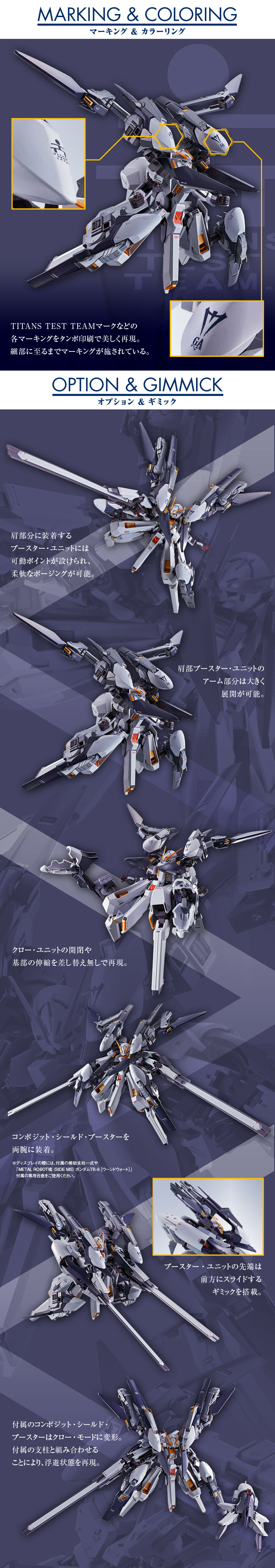 Metal Robot Spirits(Side MS) FF-X39A G-Parts[Hrududu Ⅱ] Parts set for RX-124 Gundam TR-6[Wondwart]
