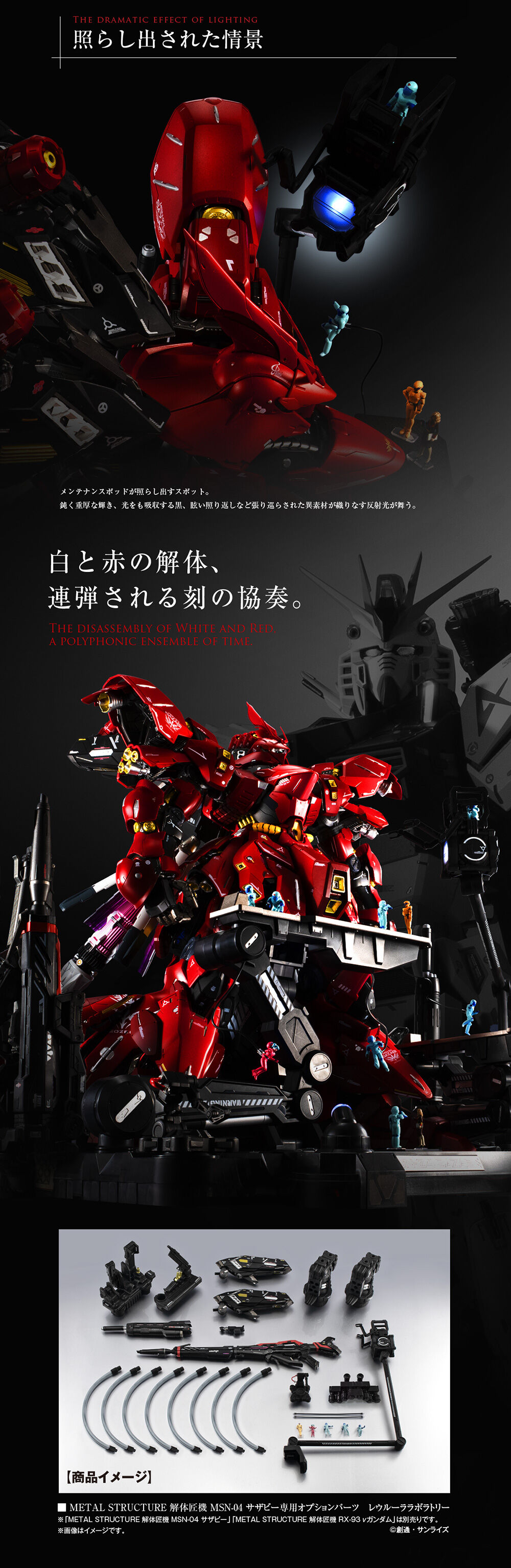 Metal Structure Kaitai-Shou-Ki 1/60 MSN-04 Sazabi Option Parts : Rewloola Laboratory