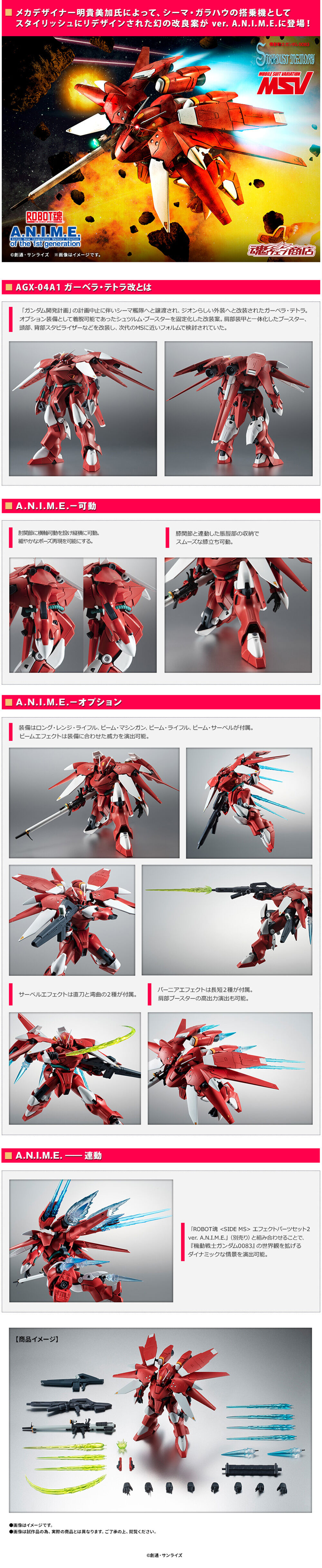 ROBOT魂 ＜SIDE MS＞ AGX-04A1 ガーベラ・テトラ改 ver. A.N.I.M.E.