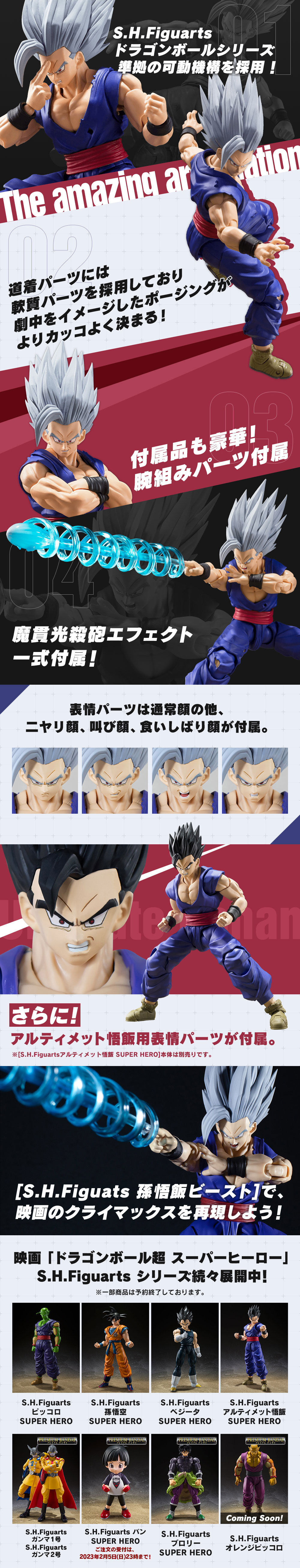 S.H.Figuarts Son Gohan Beast (Dragon Ball Super Hero) Action Figure