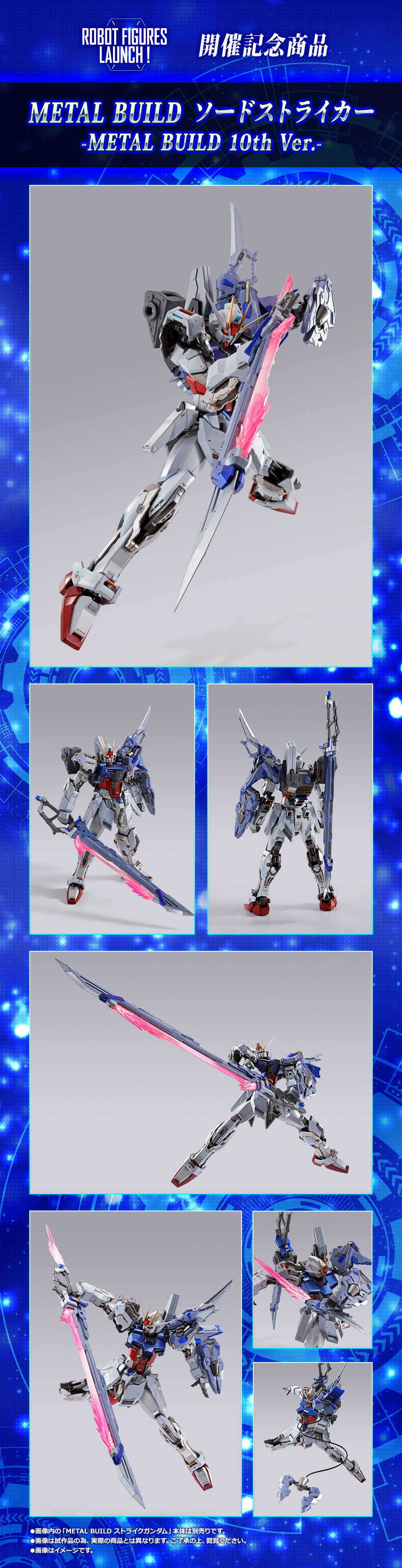 Metal Build AQM/E-X02 Sword Striker for Gundam Seed Series(Metal Build 10th Anniversary Limited Package)