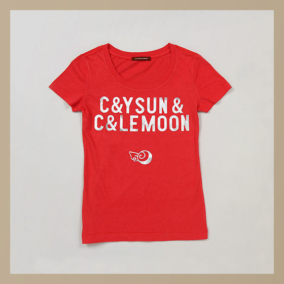 C&YSUN＆C&LEMOON LOGO TEES_CANDY LINES 001Ｔシャツ（ロゴ