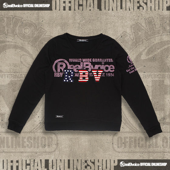 14AW LADYS AC CREW SWEAT SAGARA WAPPEN