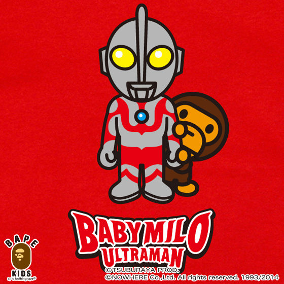 A BATHING APE×ウルトラマンシリーズコラボ】 BABY MILO ULTRAMAN TEE