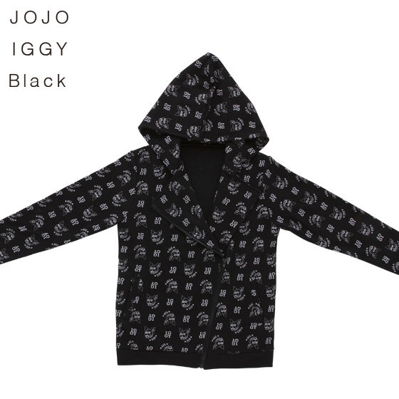 PB限定【ジョジョの奇妙な冒険 スターダストクルセイダース】JOJO IGGY RIDERS HOODIE（ジョジョ イギー レディースパーカー）|  プレミアムバンダイ