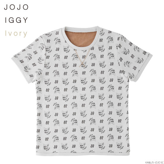 【PB限定】『ジョジョの奇妙な冒険 スターダストクルセイダース』JOJO IGGY TOPS for MEN（イギー Tシャツ）【2021年9月発送】