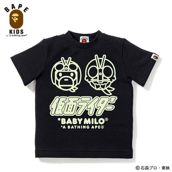 A BATHING APEコラボ 仮面ライダー Tシャツ#7 KIDS | 仮面ライダー ...