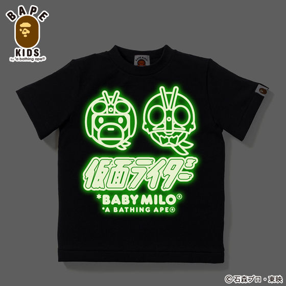 A BATHING APEコラボ 仮面ライダー Tシャツ#7 KIDS | 仮面ライダー