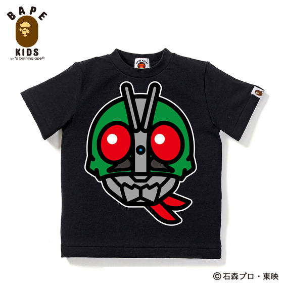 A BATHING APEコラボ 仮面ライダー Tシャツ#1 KIDS | 仮面