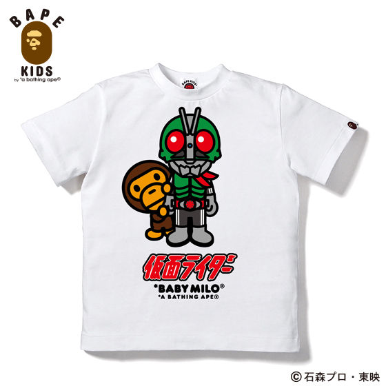 A BATHING APEコラボ 仮面ライダー Tシャツ#2 KIDS | 仮面ライダー