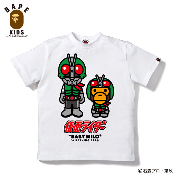 A BATHING APEコラボ 仮面ライダー Tシャツ#4 KIDS | 仮面ライダー