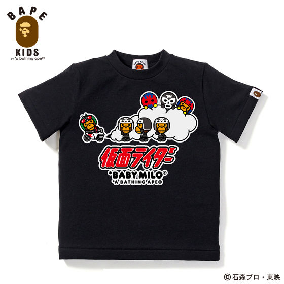 A BATHING APEコラボ 仮面ライダー Tシャツ#5 KIDS | 仮面ライダー 