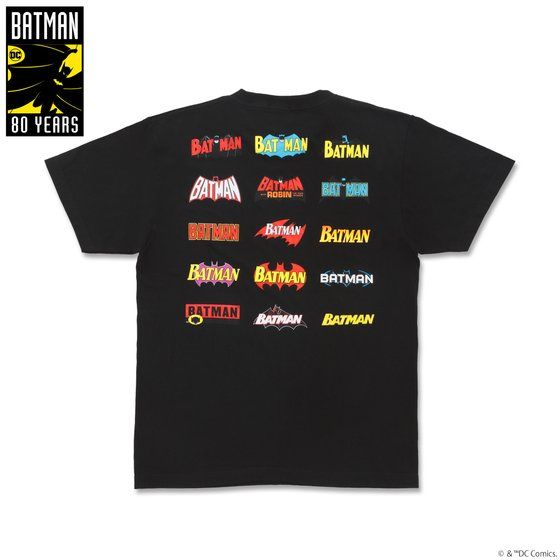 BATMAN 80th Tシャツ ロゴ柄