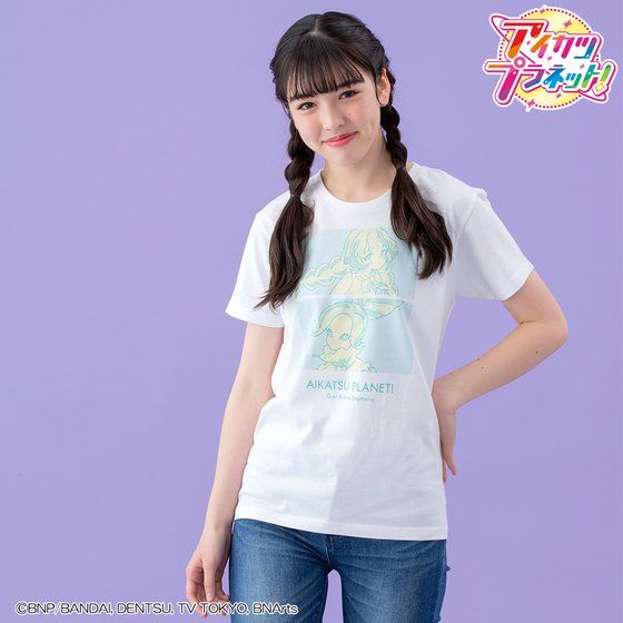 アイカツ！デザインマート トライカラーTシャツ【M～Lサイズ