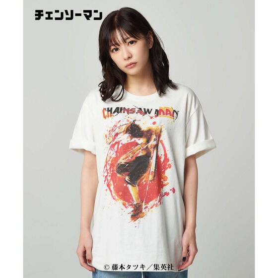 超限定コラボ】グラム×チェンソーマン☆マキマビッグプリントtシャツ超