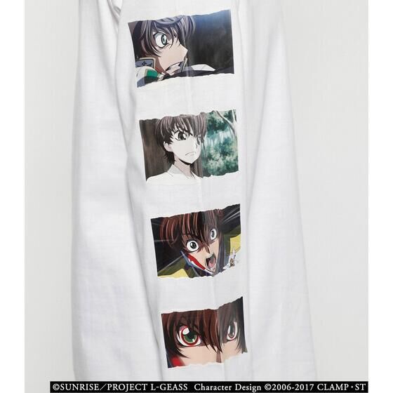 R4G コードギアス ロンt カットソー ルルーシュ ゼロレクイエム アニメt コードギアス R4G 長袖Tシャツ ルルーシュ＆スザク柄(ルルーシュ