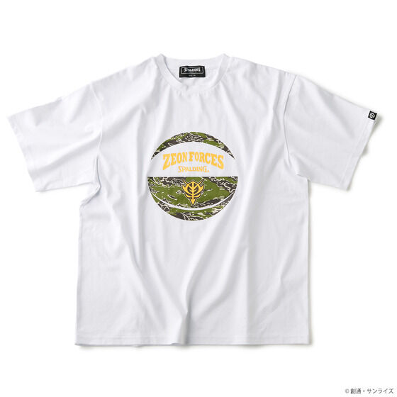 STRICT-G SPALDING『機動戦士ガンダム』Tシャツ ZEON FORCES / ホワイト / M