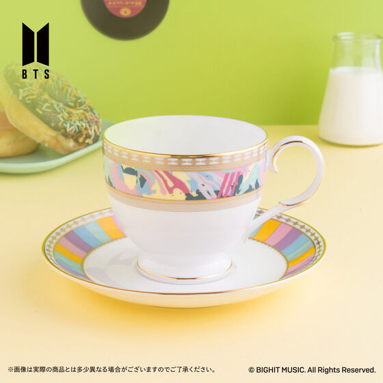 Noritake Cup＆Saucer set BTS Music Theme DNA ver./ MIC Drop ver