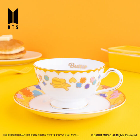 Noritake Cup＆Saucer set BTS Music Theme Boy With Luv ver./ Butter