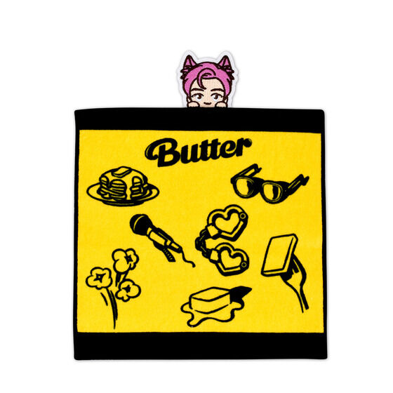 TinyTAN FUN PARK Butter　ひょっこりハンドタオル