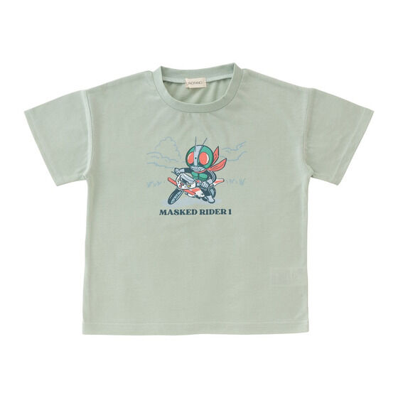 FUNOFANO×仮面ライダー　仮面ライダー1号デフォルメ柄半袖Tシャツ
