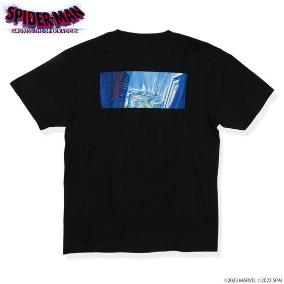 スパイダーマン　総柄　tシャツ アニメ　marvel batman MARVEL/ スパイダーマン:アクロス・ザ・スパイダーバース/バック