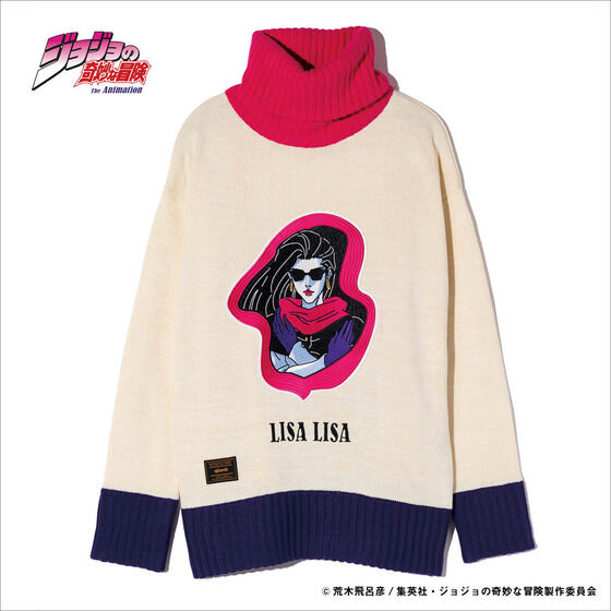 【希少サイズ】glamb ジョジョの奇妙な冒険　コラボニット 予約商品】ジョジョの奇妙な冒険xglamb(グラム) Lisa Lisa