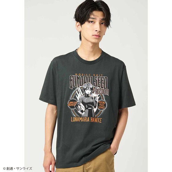 STRICT-G『機動戦士ガンダムSEED FREEDOM』半袖Tシャツ ブラック