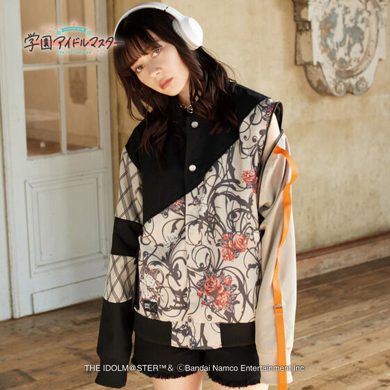 世界的に 学園アイドルマスター×gladgarb BLOUSON(全1種 CONTRAST ジャケット・アウター