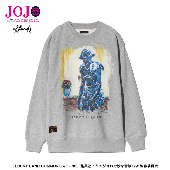 予約商品】ジョジョの奇妙な冒険xglamb(グラム) Iggy Sweat Gray