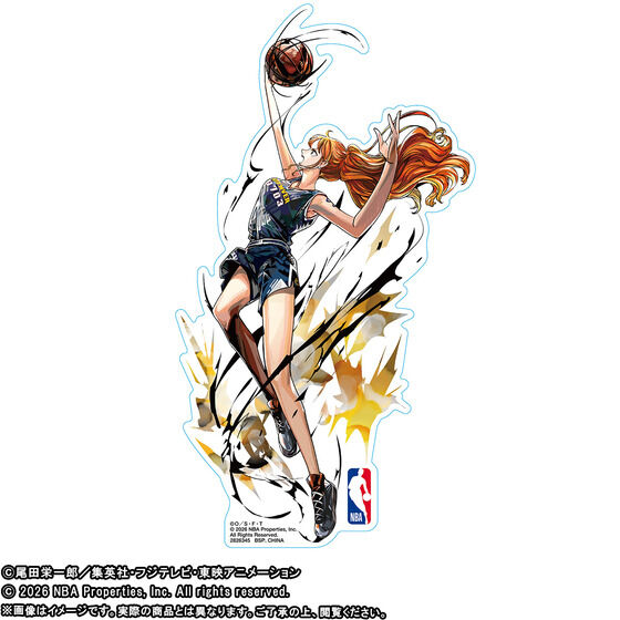 ONE PIECE �~ NBA STICKER