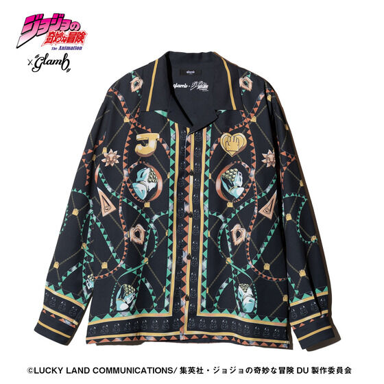 �A�j���w�W���W���̊�Ȗ`�� �_�C�������h�͍ӂ��Ȃ��x�~glamb Jotaro Shirt