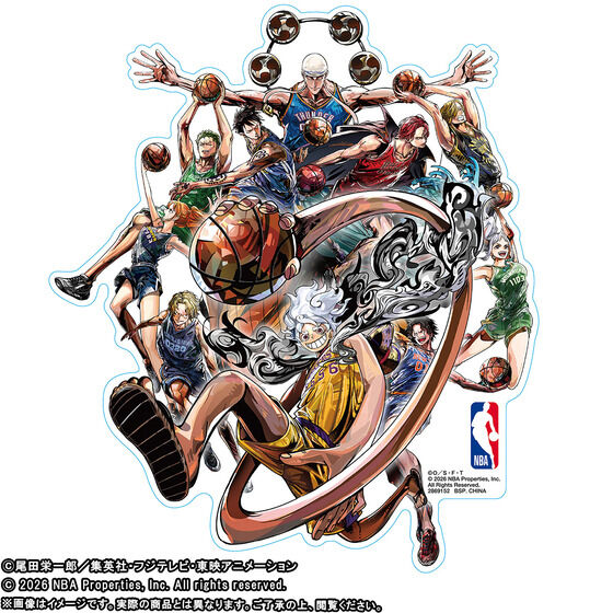 ONE PIECE �~ NBA STICKER