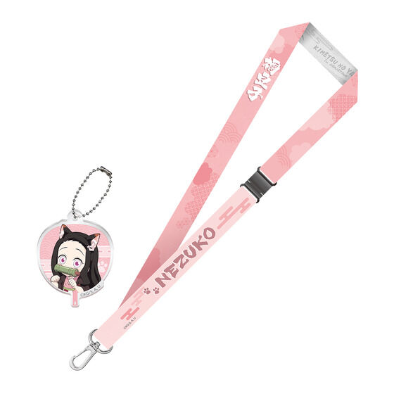 1つ390円〜 E-girls  ガチャ 羽子板ストラップ 数量限定】アニメ「鬼滅の刃」-鬼之棲街- ネックストラップ（アクリル