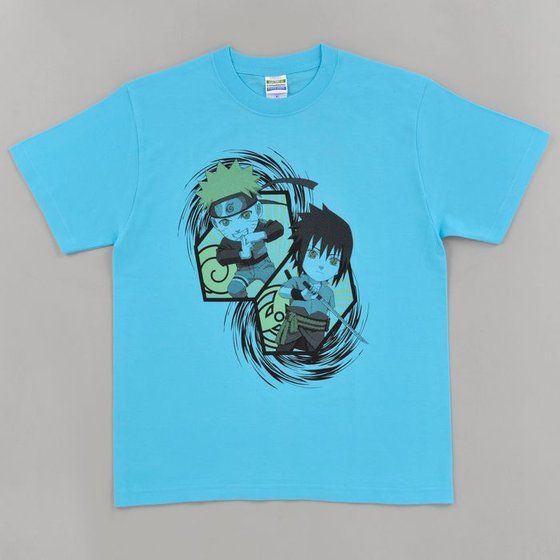 NARUTO-ナルト-疾風伝 Tシャツ ナルト・サスケデフォルメ柄