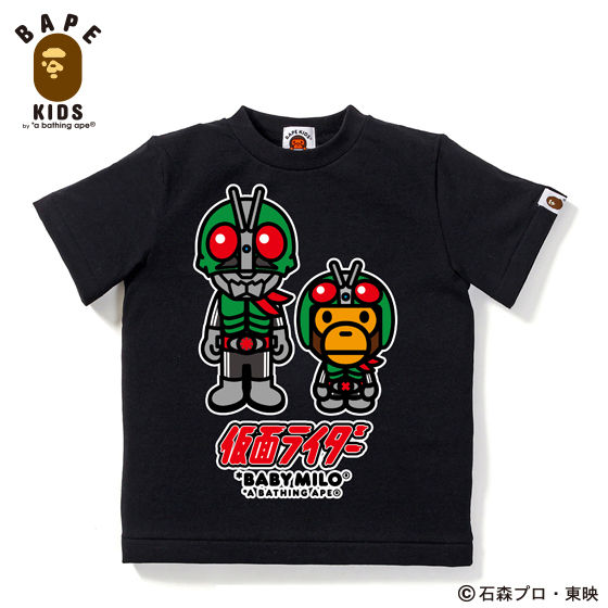 A BATHING APEコラボ 仮面ライダー Tシャツ#4 KIDS | 仮面