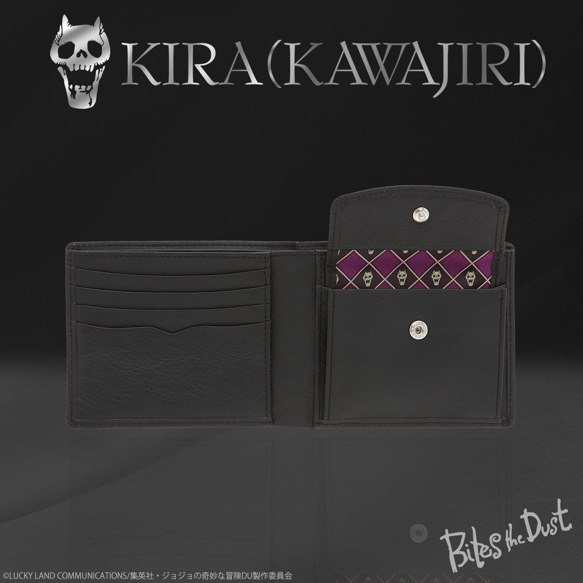 ジョジョの奇妙な冒険　吉良吉影（川尻浩作）レザーハーフウォレット ジョジョの奇妙な冒険 吉良吉影（川尻浩作）KIRA(KAWAJIRI)'s