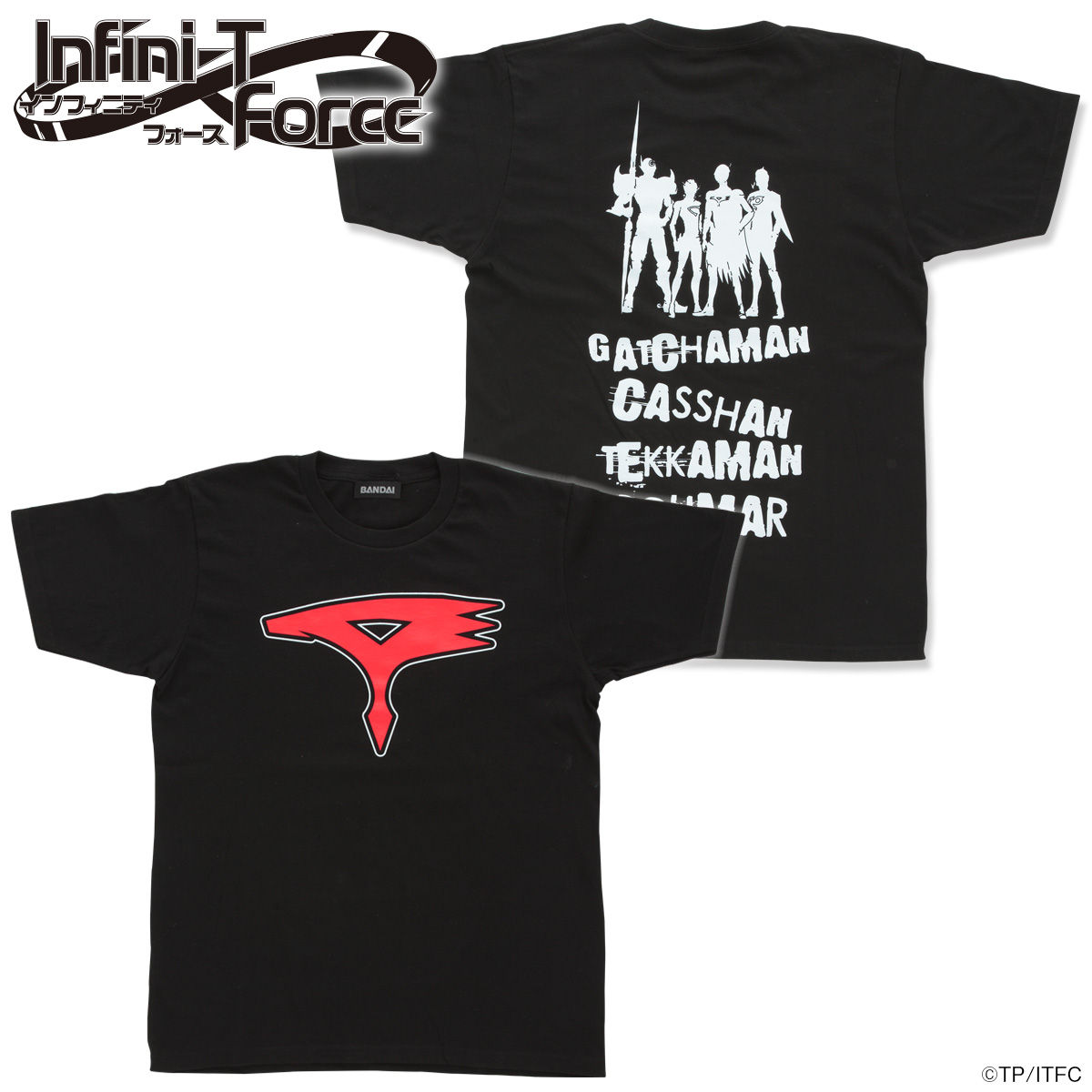 Infini-T Force（インフィニティ フォース）ロゴTシャツ（黒）ガッチャマン