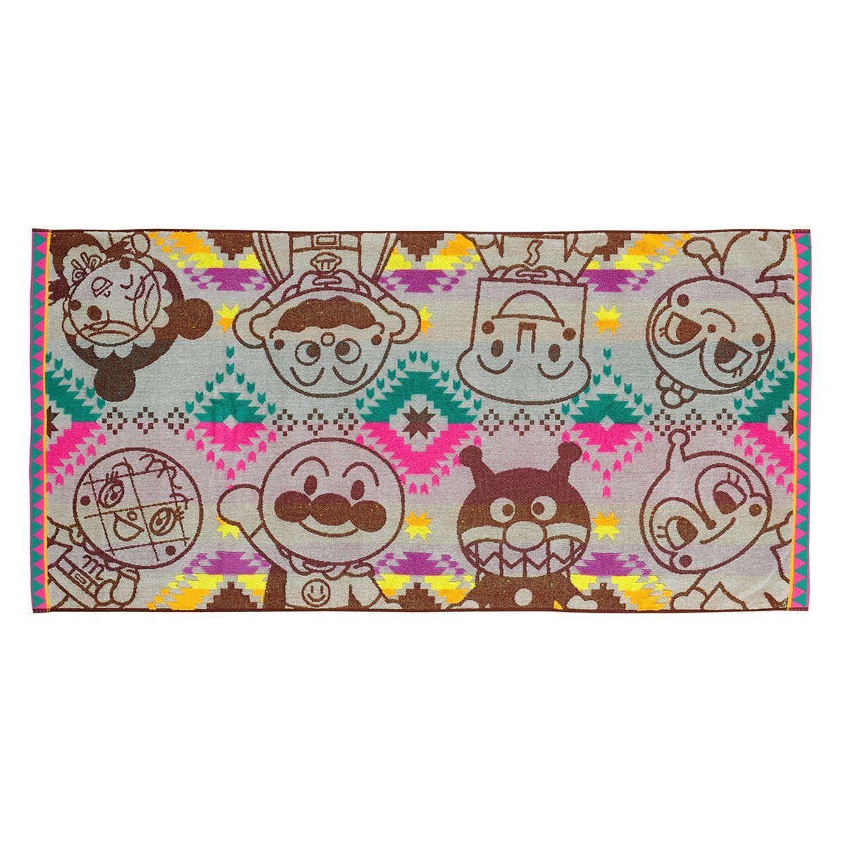 今治バスタオルネイティブ柄 | それいけ！アンパンマン 通常商品