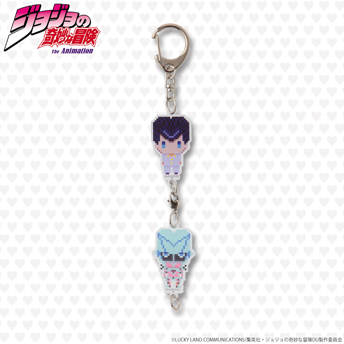 ジョジョの奇妙な冒険 ドットビット2連アクリルチャーム | ジョジョの