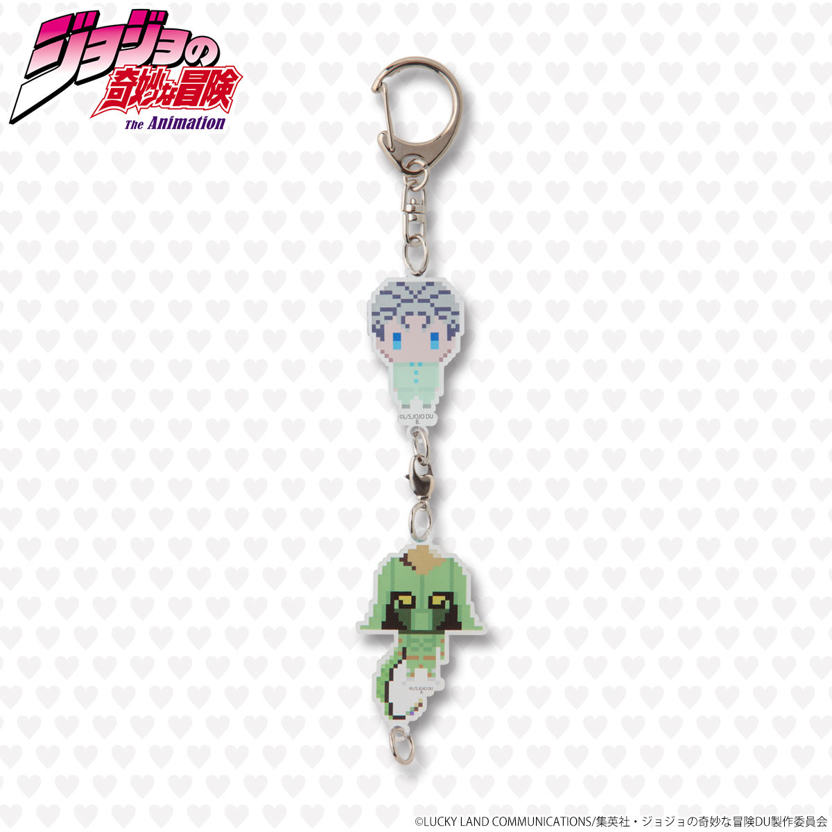 ジョジョの奇妙な冒険 ドットビット2連アクリルチャーム 虹村億泰 ＆ ザ・ハンド ジョジョの奇妙な冒険 ドットビット2連アクリルチャーム | ジョジョの