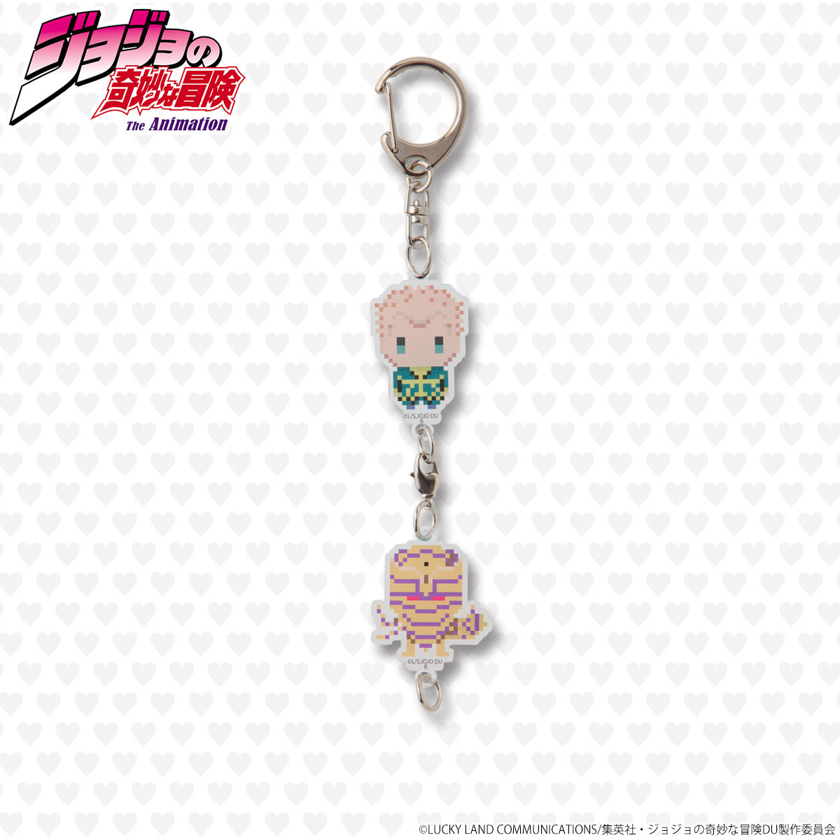 ジョジョの奇妙な冒険 ドットビット2連アクリルチャーム | ジョジョの