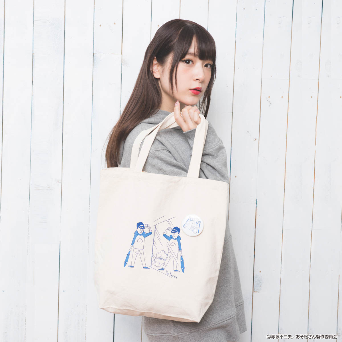 ブランド買蔵 ☆おそ松さん×OUTDOOR☆3wayトートバッグ/虹柄☆新品タグ