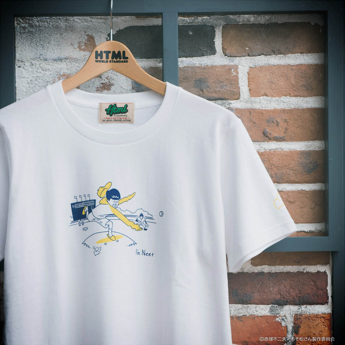 おそ松さん×HTML ZERO3×BANDAI I'mNeet タケウチアツシ Tシャツ