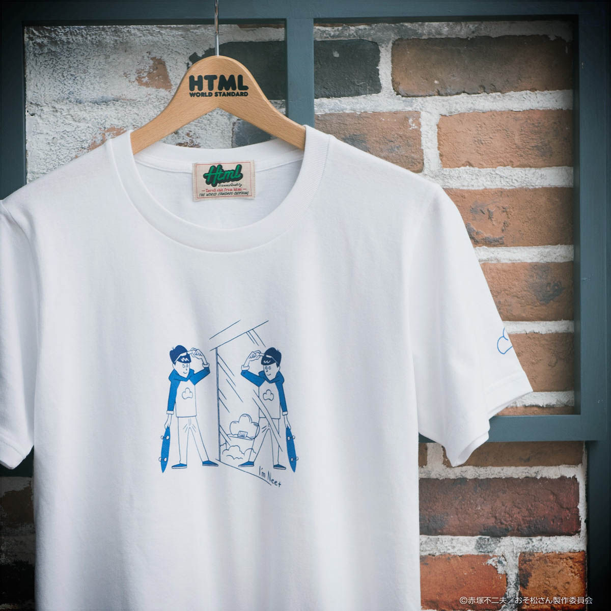 おそ松さん×HTML ZERO3×BANDAI I'mNeet タケウチアツシ Tシャツ