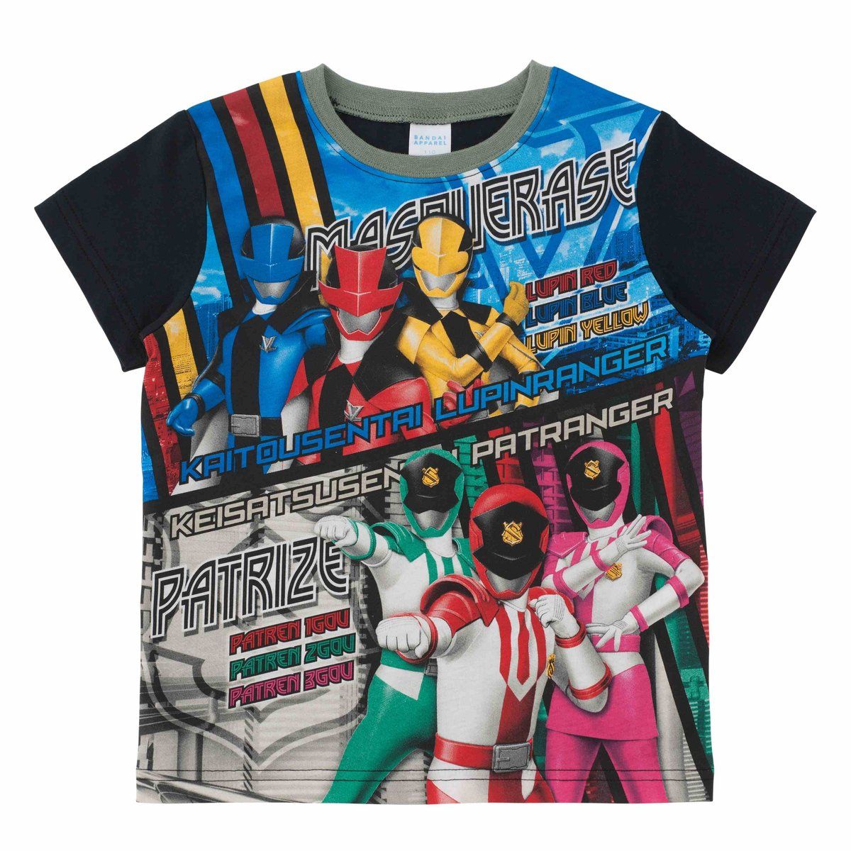 快盗戦隊ルパンレンジャーVS警察戦隊パトレンジャー パネルTシャツA