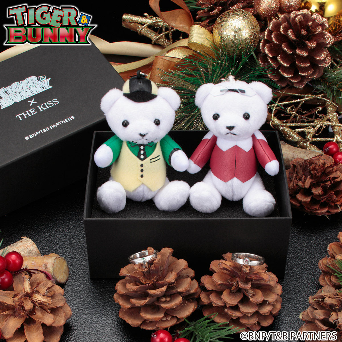 TIGER & BUNNY × THE KISS × BANDAI ベアマスコットチャーム付きリング