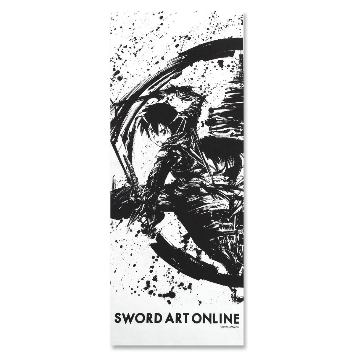 手描きアート 焼熱！魂！A3 ソードアート・オンライン×墨絵師「御歌頭」×HTML ZERO3 Black