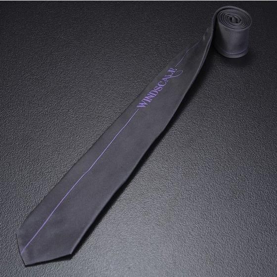 【仮面ライダーW】WIND SCALE　ネクタイ　ロゴ柄/シルク100% 仮面ライダーW WIND SCALE ネクタイ ロゴ柄 ジョーカーカラー