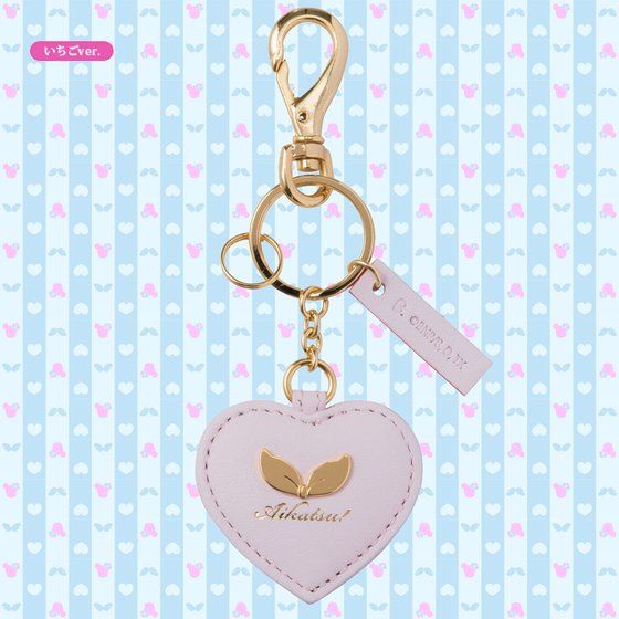 アイカツ 星宮いちご 本革サイン入りキーチャーム レザー プレミアムバンダイ AIKATSU!STYLE for Lady Aikatsu!本革サイン入りキーチャーム(いちご